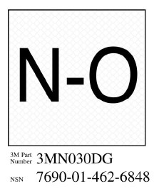 3M Diamond Grade Damage Control Sign 3MN030DG, "Norm Open", 2" x 2", 10 per packkage