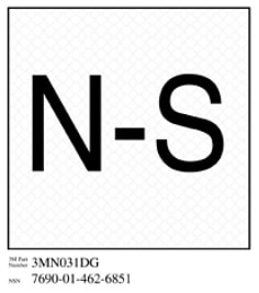 3M Diamond Grade Damage Control Sign 3MN031DG, "Norm Shut", 4" x 4", 10 per packkage