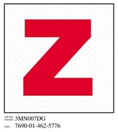 3M Diamond Grade Damage Control Sign 3MN007DG, "Zebra", 4" x 4", 10 per packkage