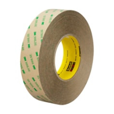 3M Adhesive Transfer Tape 9672LE, Clear, 48" x 180 yd, 5 mil, 1 roll per case