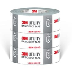 3M Utility Duct Tape 1030-3PK, 1.88in x 30yd, 3 Rolls per packk, Total 90 Yards