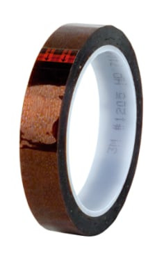 3M Polyimide Film Electrical Tape 1205, 19 mm x 33 m, 12 rolls per case