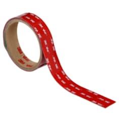 3M VHB Tape LVO-040BF, Black, 1" x 1 yd, 16 mil, Film Liner, Roll, Sample