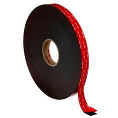 3M VHB Tape 4979F, Black, 1" x 36 yd, 62 mil, Film Liner, Small Pack, 2 roll per case