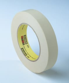 3M General Purpose Masking Tape 234, Tan, 9 mm x 55 m, 5.9 mil, 96 roll per case