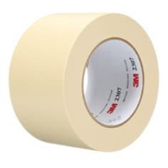 3M Masking Tape 2307, Tan, 72 mm x 55 m, 5.2 mil, 12 roll per case