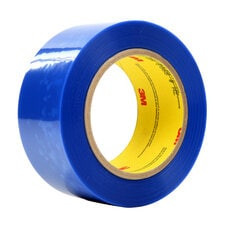 3M Polyester Tape 8902, Blue, 2" x 72 yd, 3.4 mil, 24 roll per case