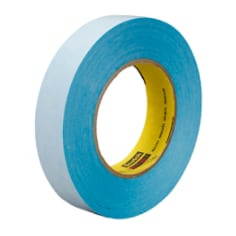 3M Repulpable Double Coated Tape R3227, Blue, 24 mm x 55 m, 3.5 mil, 36 roll per case