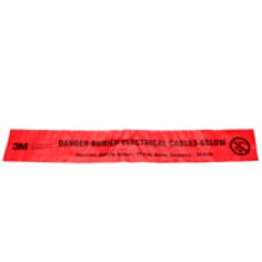 3M Electronic Marking System (EMS) Caution Tape 7902, Red, 6", Power, 500 ft, 1 roll per case