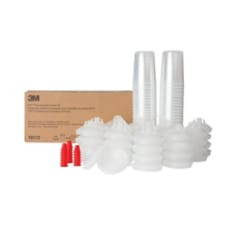 3M PPS Lid & Liner Kit, 16112, Midi (13.5 fl oz), 200 Micron Full Diameter Filter, 50 Lids & Liners per kit, 1 kit per case