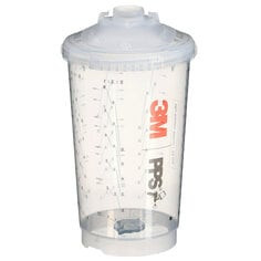3M PPS Series 2.0 Vented Spray Cups Kit 26264, Large (32.1 fl oz, 950 ml), 200 Micron Filter, 1 kit per case