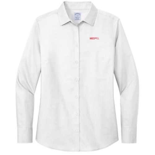 Brooks Brothers Women's Stretch Nailhead Shirt- MED-EL