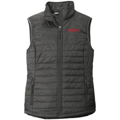 Ladies Packable Puffy Vest- MED-EL