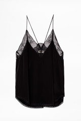 Women's Designer Black Camisole with Lace