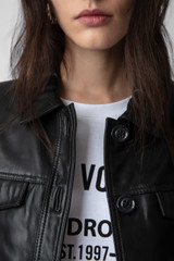 Women's Designer Black Leather Jacket