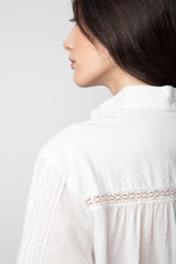 Women's Designer White Cotton Shirt