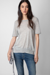 Women's Designer Grey Cashmere Sweater