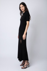 Women's Designer Black Maxi Dress