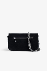 Women's Designer Black Suede Micro Handbag