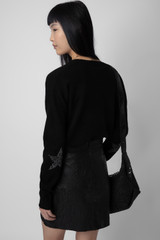 Women's Designer Black Cashmere Sweater