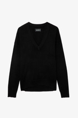 Women's Designer Black Cashmere Sweater