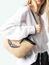 LE MINI WINGS BASKET BAG