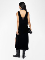 RENZO VELVET DRESS NOIR RENZO VELVET DRESS NOIR