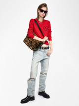 JANE LEOPARD FUR BAG