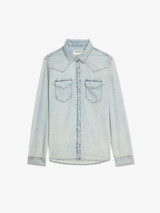 SABY DENIM STUDS SHIRT