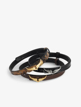 ROCK CROCO LEATHER BRACELET