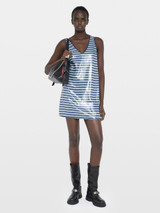 RASHA SEQUINS STRIPE DRESS