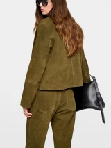 LESSA SUEDE JACKET OLIVE