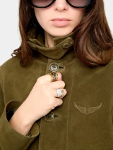 LESSA SUEDE JACKET OLIVE