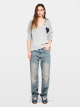 MIKYZ  FLOWING HEART SWEATER