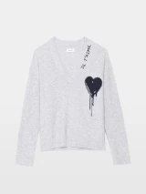 MIKYZ  FLOWING HEART SWEATER