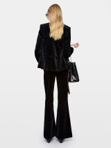 PREVY VELVET PANTS BLACK