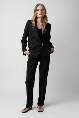 Women's Designer Pinstripe Suit Jacket