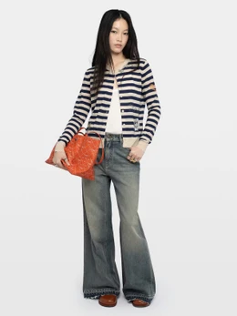 MISSYA STRIPES STRASS CARDIGAN