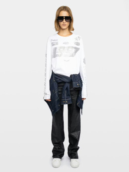 IO MULTI STRASS LONG SLEEVE TSHIRT