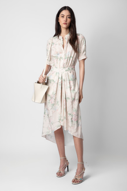 Women's Designer Floral Midi Dress