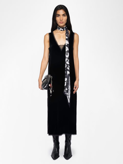 RENZO VELVET DRESS NOIR RENZO VELVET DRESS NOIR