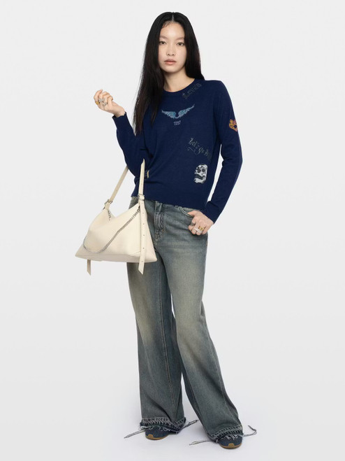 MISS STRASS CASHMERE SWEATER