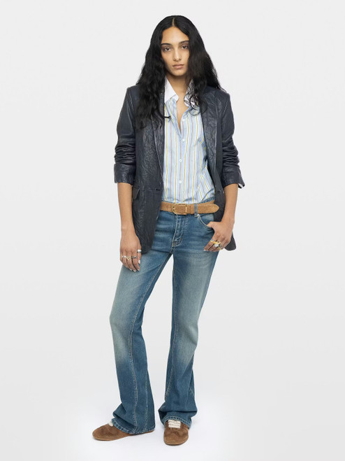 VALSE CUIR FROISSE JACKET