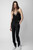 Women's Designer Black Silk Camisole with Lace