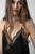 Women's Designer Black Silk Camisole with Lace