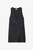 Women's Designer Black Leather Sleeveless Mini Dress