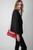 Women's Designer Red Crocodile Effect Leather Bag - Limited Edition