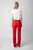 Zadig & Voltaire Womens Designer Red Crepe Tailored Pant