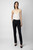 Zadig & Voltaire Womens Designer Tailored Black Pants with Zipped Hem Feature