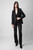Zadig & Voltaire Womens Designer Black Velvet Glitter Tailored Blazer with Motif